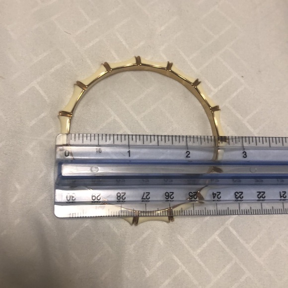 Stella and Dot retired gold metal and enamel bangle bracelets. - Picture 7 of 8